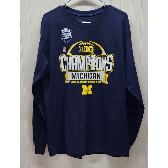 Blue 84 Other - Big Ten Champions Michigan Long Sleeve Shirt Blue 84 Official Locker Room Tee 20